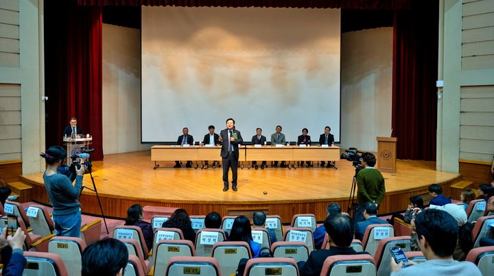 [대전=뉴시스] 충남대학교가 통합 등 대학 미래 발전을 위해 전 구성원을 대상으로 공청회를 열었다.(사진=충남대학교 제공) 2026.10.23. photo@newsis.com *재판매 및 DB 금지