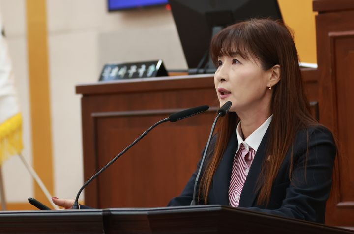 자유발언하는 고민서 충주시의원 *재판매 및 DB 금지