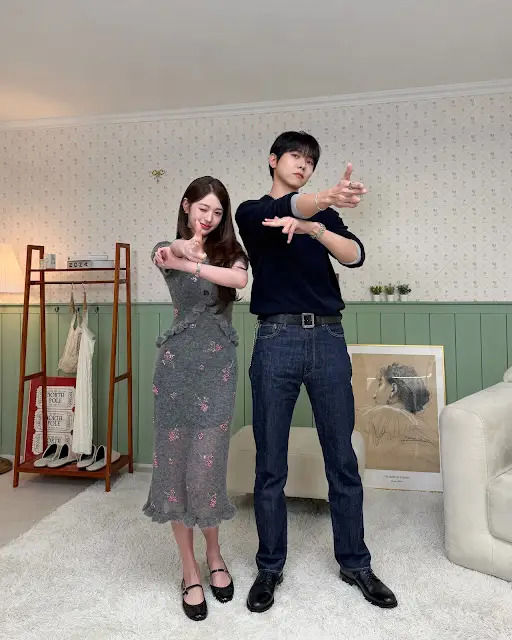 [서울=뉴시스] 그룹 아이브(IVE) 장원영이 모델 출신 방송인 주우재와 함께 찍은 사진에서의 키 차이로 주목을 받고 있다. (사진=유튜브 채널 '오늘의 주우재' 캡처)