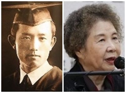 [서울=뉴시스] '2026년 문화예술 유공 시상식'에서 금관 문화훈장에 추서된 고 윤동주 시인과 고 김남조 시인. (사진 = 문화체육관광부 제공) 2026.10.26. photo@newsis.com *재판매 및 DB 금지