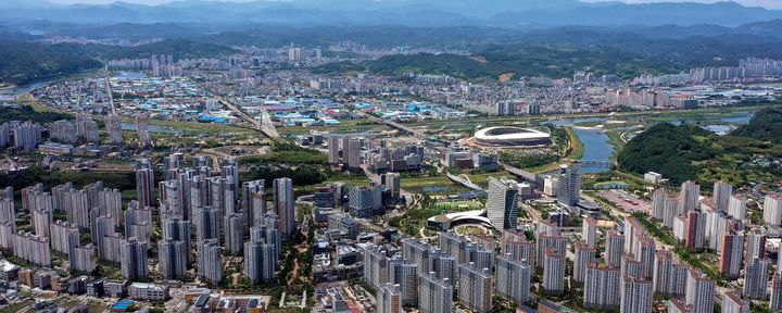 [진주=뉴시스] 경남진주혁신도시 전경.(사진=진주시 제공).2026.10.26.photo@newsis.com *재판매 및 DB 금지
