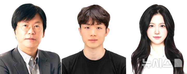 [포항=뉴시스] 포스텍 신소재공학과·융합대학원 한세광 교수 연구팀이 피부의 빛 투과를 높이는 기술과 발광 패치를 결합해 상처 접합과 회복을 돕는 광 치료 기술을 개발했다. 사진 왼쪽부터 한 교수, 신소재공학과 김성종 박사, 석사과정 조경주씨. (사진=포스텍 제공) 2026.10.26. photo@newsis.com