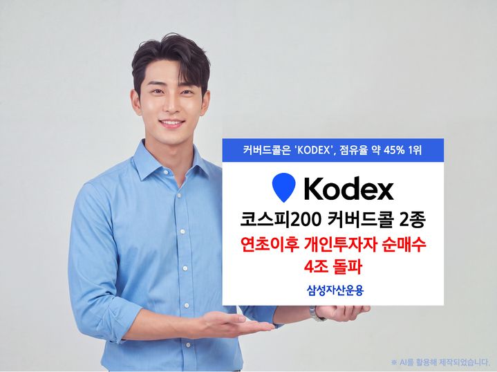 삼성운용, 코스피200 커버드콜 ETF 2종 개인 순매수 4조 돌파