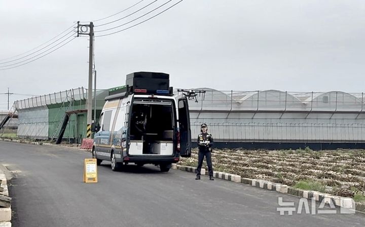 [제주=뉴시스] 제주도자치경찰단 AI치안드론 순찰 자료 사진. (사진=제주도자치경찰단 제공) 2026.10.26. photo@newsis.com