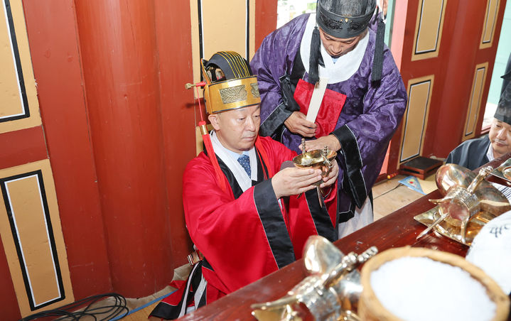 [산청=뉴시스] 산청군 덕양전 추향대제 (사진=산청군 제공) 2026. 10. 26. photo@newsis.com *재판매 및 DB 금지