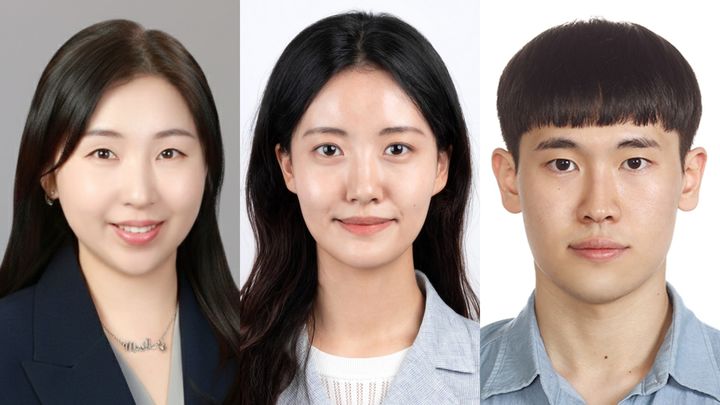 [서울=뉴시스] (왼쪽부터) 권민혜 성균관대 전자전기공학부 교수, 박희원 박사과정생, 강구현 석사과정생. (사진=성균관대 제공) 2026.10.27. photo@newsis.com *재판매 및 DB 금지