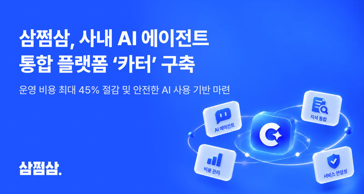 [서울=뉴시스]자비스앤빌런즈는 사내에 흩어져 개별 운영되던 AI 에이전트를 통합 관리하는 플랫폼 '카터'를 구축해 일원화했다고 27일 밝혔다. (사진=자비스앤빌런즈 제공) 2026.10.27. photo@newsis.com *재판매 및 DB 금지