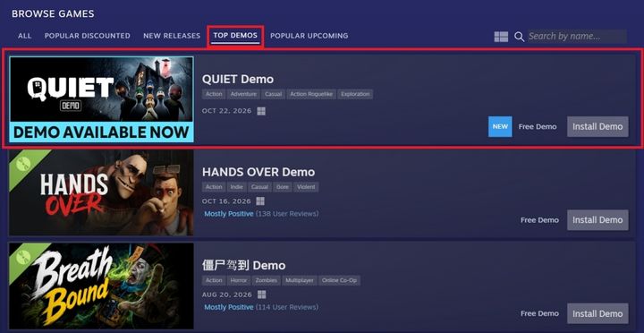 라인게임즈 협동 호러 게임 ‘QUIET’, 스팀 데모 1위…내년 상반기 출시