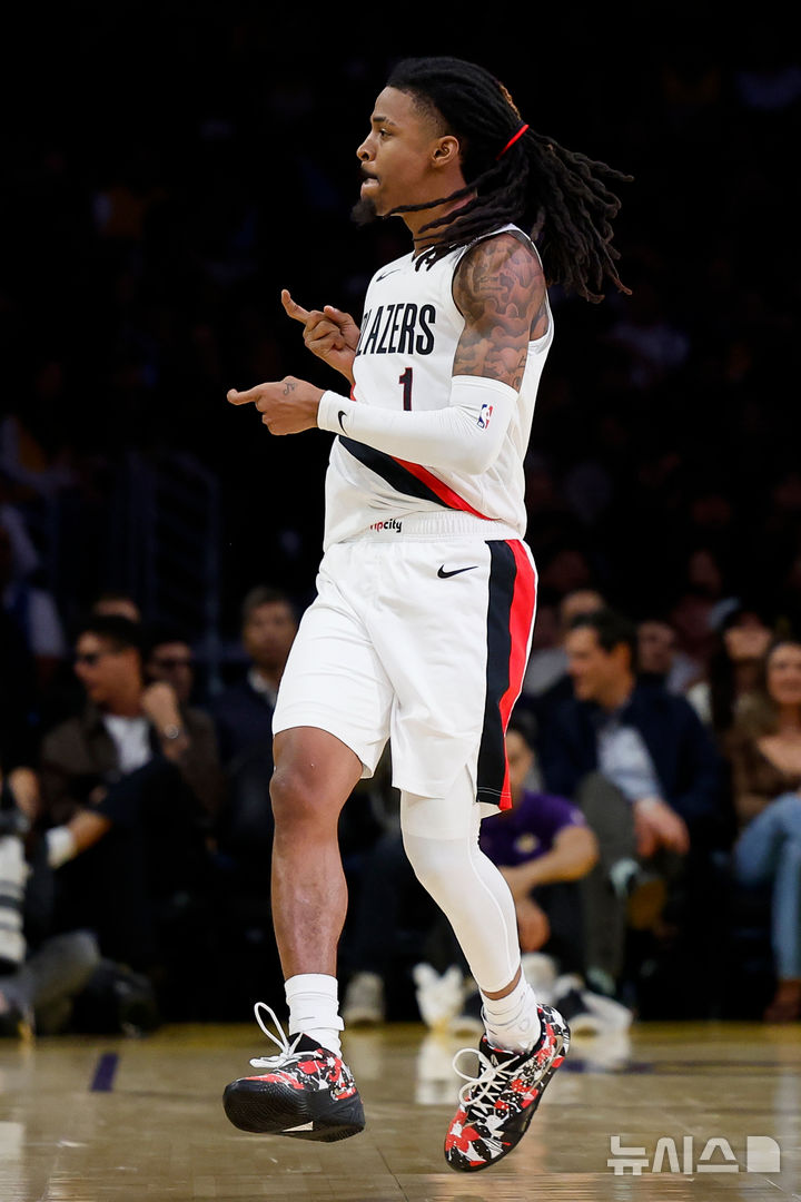 [로스앤젤레스=AP/뉴시스] 미국프로농구(NBA) 포틀랜드 트레일블레이저스의 자 모란트. 2026.10.27