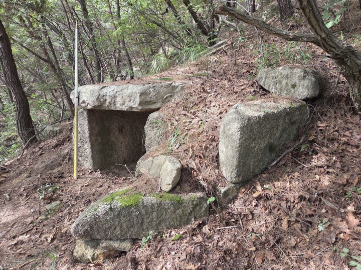 [서울=뉴시스] 고양 삼천사지 대지국사탑비구역 북쪽 석실분 근경 (사진=불교문화유산연구소 제공) 2026.10.28. photo@newsis.com *재판매 및 DB 금지