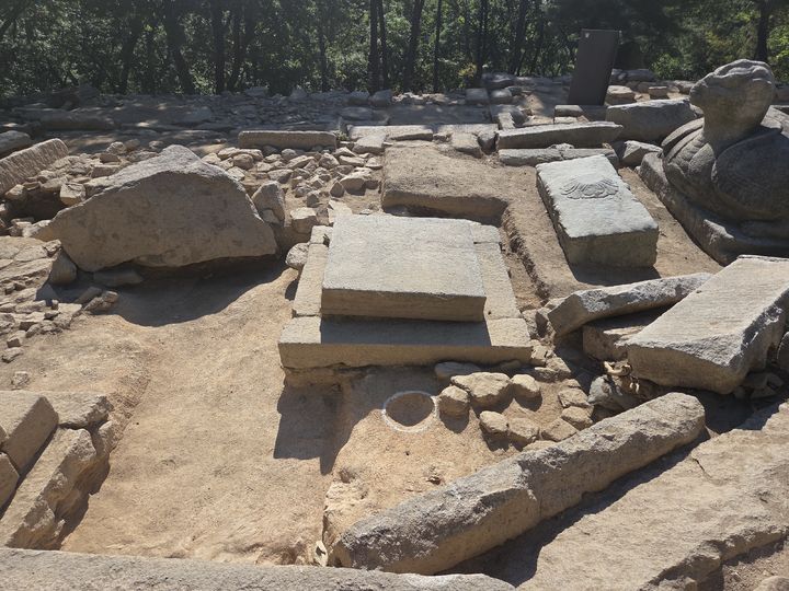 [서울=뉴시스] 고양 삼천사지 대지국사탑비구역 승탑지 근경 (사진=불교문화유산연구소 제공) 2026.10.28. photo@newsis.com *재판매 및 DB 금지