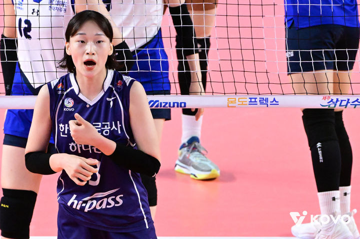[서울=뉴시스]여자배구 전 도로공사 박은지. (사진=KOVO 제공)