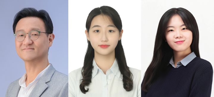 [울산=뉴시스] 사진 왼쪽부터 이자일 교수, 김영서 연구원, 안소영 연구원. (사진=UNIST 제공) photo@newsis.com *재판매 및 DB 금지