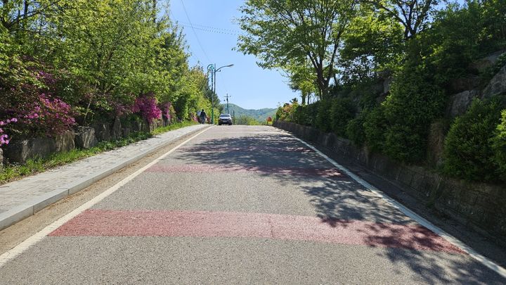 취약지역 결빙개선 대상 경사지 도로.(사진=태백시 제공) *재판매 및 DB 금지