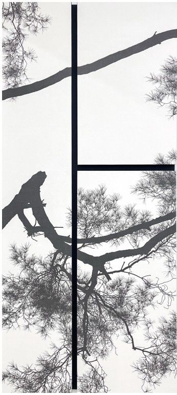 <SONAMU NO.1> 2026, 비단에 수묵 Ink on Silk, 90x200 cm *재판매 및 DB 금지