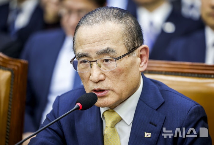 [서울=뉴시스] 정병혁 기자 = 위성락 국가안보실장이 29일 서울 여의도 국회에서 열린 운영위원회의 대통령비서실 등에 대한 국정감사에서 의원 질문에 답하고 있다. 2026.10.29. jhope@newsis.com