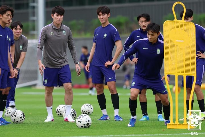 [서울=뉴시스] 한국 남자 21세 이하(U-21) 축구대표팀. (사진=대한축구협회 제공)