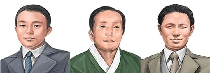 [서울=뉴시스] 왼쪽부터 문석준(2017년 애국장)·성기석(1990년 애족장)·홍익범(1990년 애족장) 선생. (사진=국가보훈부 제공) 2026.10.30. photo@newsis.com *재판매 및 DB 금지