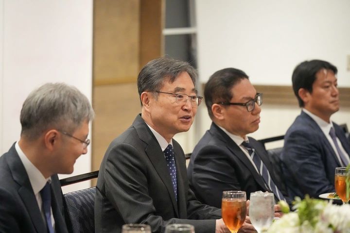 [서울=뉴시스] 조현 외교부 장관, 미국 조지아주 인근 진출 우리 기업 간담회 개최. (사진=외교부 제공) 2026.10.30 *재판매 및 DB 금지