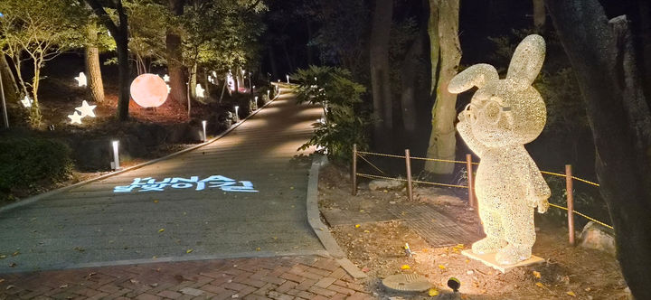 [부산=뉴시스] 해운대구 달맞이길 빛 놀이터 (사진=해운대구 제공) 2026.10.30. photo@newsis.com *재판매 및 DB 금지