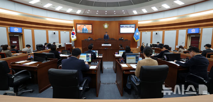 [오산=뉴시스] 오산시의회, 제307회 정례회 모습 (사진=오산시의회 제공) 2026.10.30.photo@newsis.com 