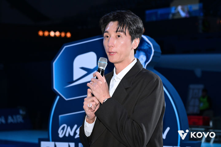 [서울=뉴시스]대한항공 원클럽맨 곽승석 은퇴식. (사진=KOVO 제공)