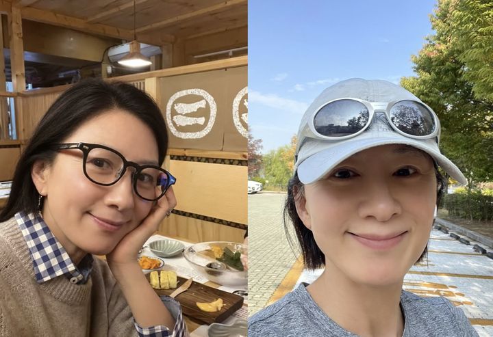 [서울=뉴시스] 배우 김희애가 한강에서 달리기를 하며 꾸준히 자기관리에 힘쓰는 모습을 공개했다. (사진=김희애 인스타그램 캡처)